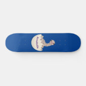 Niedliche Schraffur für Vogel-Strauß-Cartoon Skateboard (Horizontal)