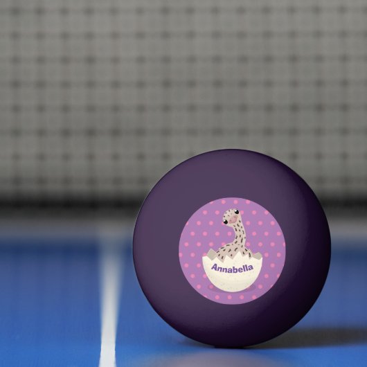 Niedliche Schraffur für Vogel-Strauß-Cartoon Tischtennisball (Netto)