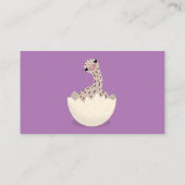 Niedliche Schraffur für Vogel-Strauß-Cartoon Visitenkarte (Rückseite)