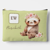 Niedliche Schrägstriche hinzufügen Name grün Zubehörtasche (Vorderseite)