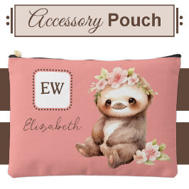 Niedliche Schrägstriche mit dem Namen Pink Zubehörtasche