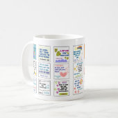 Niedliche Schrift Kinder Gedächtnisbibel Kaffeetasse (Vorderseite Links)