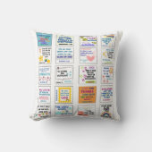 Niedliche Schrift Kinder Gedächtnisbibel Kissen (Vorderseite)