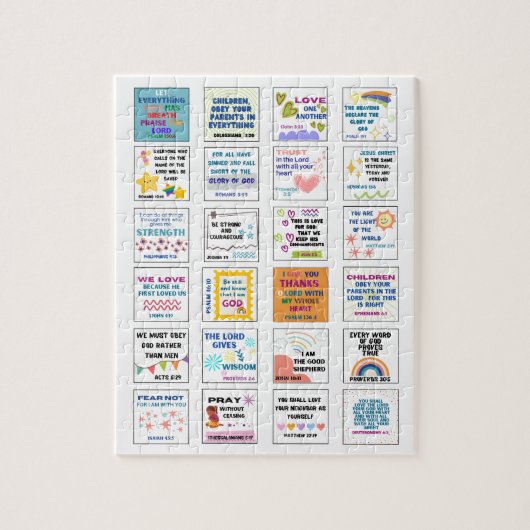 Niedliche Schrift Kinder Gedächtnisbibel Puzzle (Vertikal)