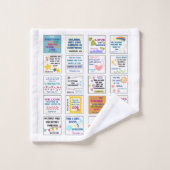 Niedliche Schrift Kinder Gedächtnisbibel Waschlappen (Waschlappen)