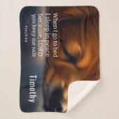 Niedliche Schrift Welpe Sherpadecke (Vorderseite)