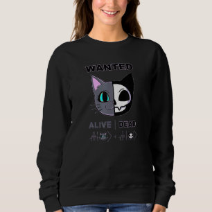 Niedliche Schrodingers Cat Alive Dead Quantum Phys Sweatshirt