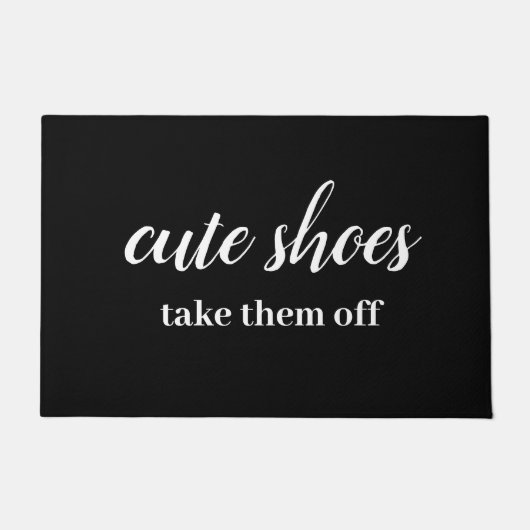 Niedliche Schuhe Fußmatte (Vorderseite)