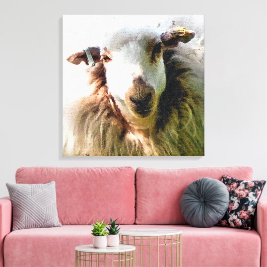 NIEDLICHE SCHUHE LEINWANDDRUCK (Insitu (Wohnzimmer))