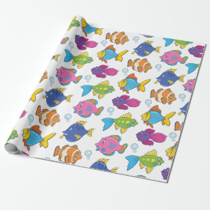 Niedliche Schule der Fische Geschenkpapier
