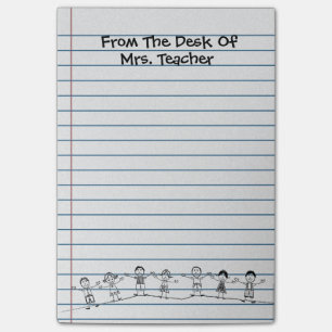 Niedliche Schule scherzt Lehrer-Post-It Post-it Klebezettel