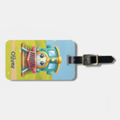 Niedliche Schulkinder Gepäckanhänger (Vorderseite horizontal)