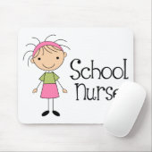 Niedliche Schulkrankenschwester Mousepad (Mit Mouse)