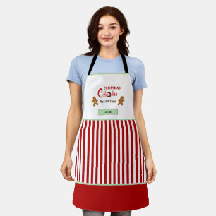 Niedliche Schürze des Weihnachtsbackteams