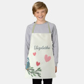 Niedliche Schüssel mit Brille auf einem Zweig-indi Schürze (Getragen)