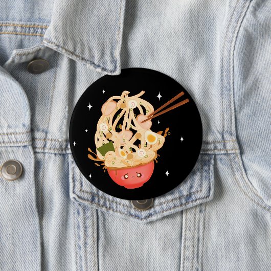 Niedliche Schüssel mit Ramen Electronics Bag Button (Beispiel)