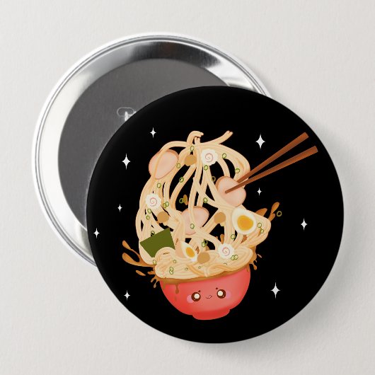 Niedliche Schüssel mit Ramen Electronics Bag Button (Vorne & Hinten)