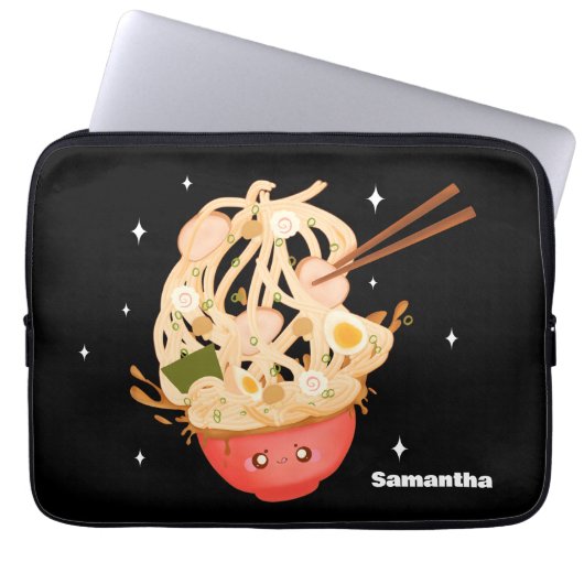 Niedliche Schüssel mit Ramen Electronics Bag Laptopschutzhülle (Vorderseite)