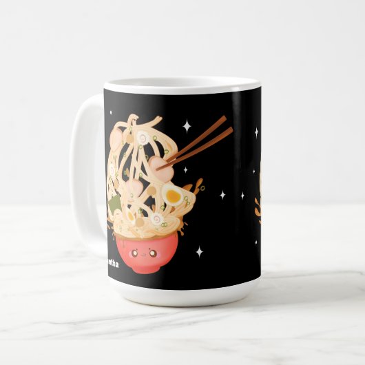 Niedliche Schüssel Ramen Kaffeetasse (Vorderseite Links)