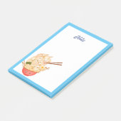 Niedliche Schüssel Ramen Post-it Klebezettel (angewinkelt)