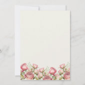 Niedliche Schüssel und Rose Bücher für Babydusche Einladung (Rückseite)