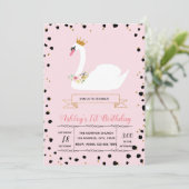 Niedliche Schwangeburtstags-Party Einladung (Stehend Vorderseite)