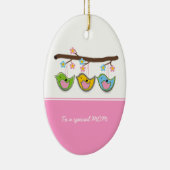 Niedliche schwangere Blume Muttertag Keramik Ornament (Rechts)