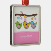 Niedliche schwangere Blume Muttertag Ornament Aus Metall (Rechts)