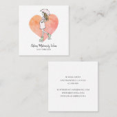 Niedliche Schwangerschaft Kleidung Quadratische Visitenkarte (Vorne/Hinten)