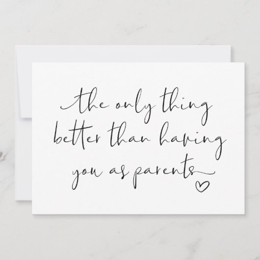 Niedliche Schwangerschaft offensichtliche Eltern, Karte (Vorderseite)