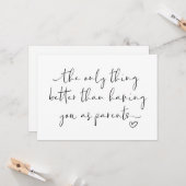 Niedliche Schwangerschaft offensichtliche Eltern, Karte (Vorderseite/Rückseite Beispiel)