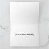 Niedliche Schwangvögel, die einen sehr glücklichen Karte (Innenseite)