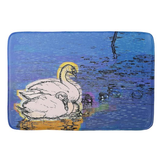 NIEDLICHE SCHWANKE BADEMATTE (Vorderseite)