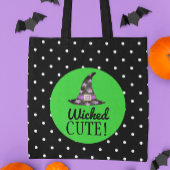 Niedliche Schwarz-Grün-Halloween-Tasche Tasche
