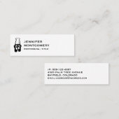 Niedliche Schwarz-Weiß-Ballet-Slippers und -Pointe Mini Visitenkarte (Vorne/Hinten)