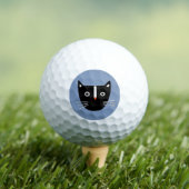 Niedliche Schwarz-Weiß-Katze Golfball (Insitu T-Shirt)