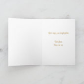 Niedliche Schwarz-Weiß-Katze Personalisierte Haust Karte (Innenseite)