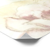 Niedliche Schwarz-Weiß-Katze Poster (Ecke)