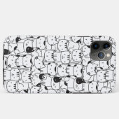Niedliche Schwarz-Weiß-Katzen Case-Mate iPhone Hülle (Rückseite (Horizontal))
