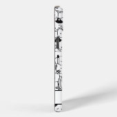 Niedliche Schwarz-Weiß-Katzen Case-Mate iPhone Hülle (Rückseite / Rechts)