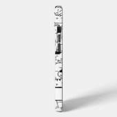 Niedliche Schwarz-Weiß-Katzen Case-Mate iPhone Hülle (Rückseite / Links)