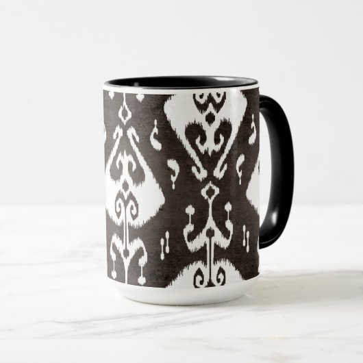 Niedliche Schwarz-Weiß-Katzenmuster Tasse (VorderseiteRechts)