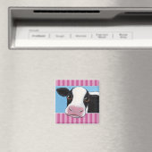 Niedliche Schwarz-Weiß-Kuh-Abbildung Magnet (In Situ (Geschirrspüler))