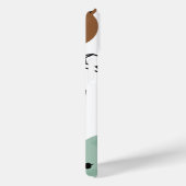 Niedliche Schwarz-Weiß-Monogramm Case-Mate iPhone Hülle (Rückseite / Rechts)