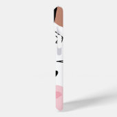 Niedliche Schwarz-Weiß-Monogramm Case-Mate iPhone Hülle (Rückseite / Links)