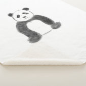 Niedliche Schwarz-Weiß-Panda-Skizze Sherpadecke (3/4)