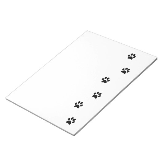 Niedliche Schwarz-Weiß-Pasten und das Leben genieß Notizblock (angewinkelt)