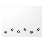 Niedliche Schwarz-Weiß-Pasten und das Leben genieß Notizblock (Vorderseite)