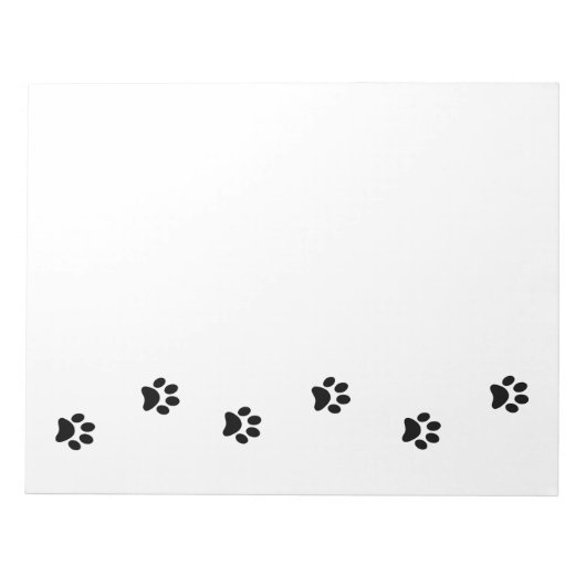 Niedliche Schwarz-Weiß-Pasten und das Leben genieß Notizblock (Vorderseite)