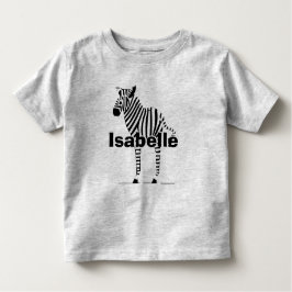 Niedliche Schwarz-Weiß Zebra Liebhaber Geschenke Kleinkind T-shirt